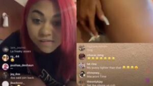 imgonline com ua twotoone rUJdvMlPneTw 320x180 1 300x169 1 Red Mulattoo Fingers Her Pussy On Instagram Live (Watch Video)