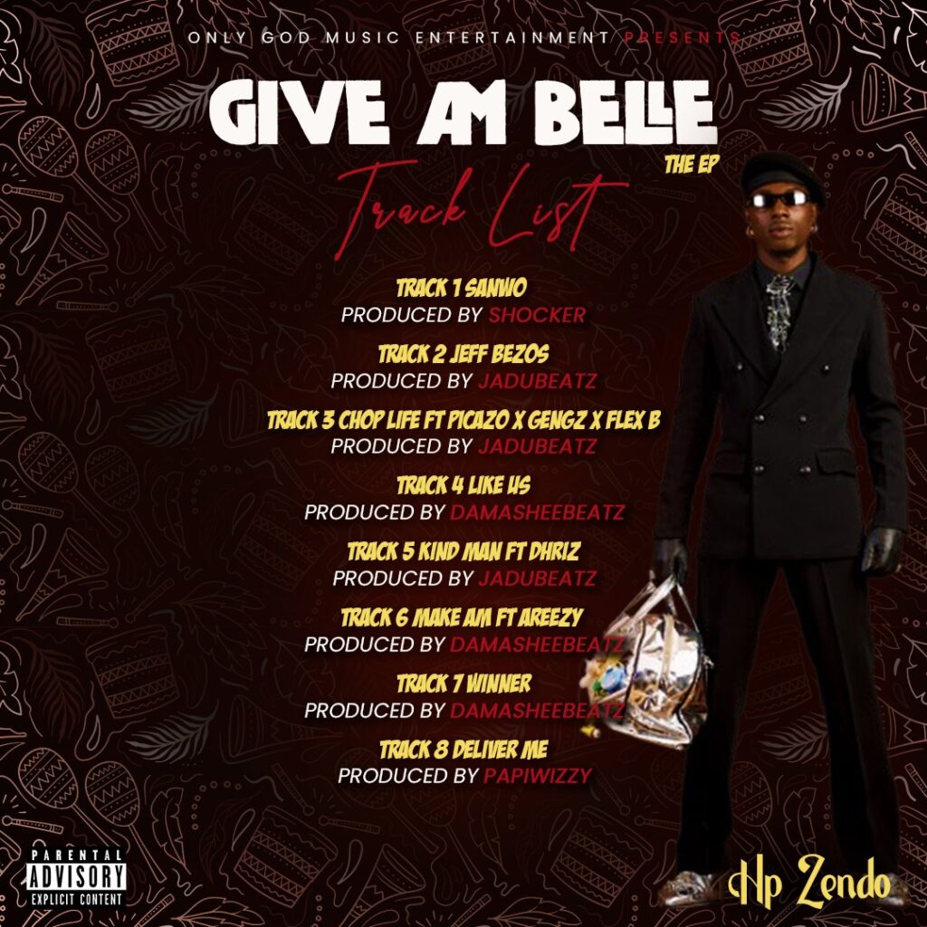 IMG 1024x1024 1 Hp Zendo Returns With Sophomore EP “Give Am Belle”