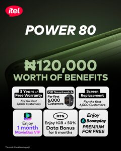 Look Good, Live Hard: The Stylish Yet Rugged iTel Power 80 for Non-Stop Naija Life 6 4ec3de34 3dbb 4e82 a236 7cf170ce202c 240x300 1 Look Good, Live Hard: The Stylish Yet Rugged iTel Power 80 for Non-Stop Naija Life