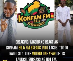 IMG 20260725 WA0014 300x300 1 Nigerians React as Konfam FM Joins Lagos’ Top 10 Radio Stations Just One Year After Launch