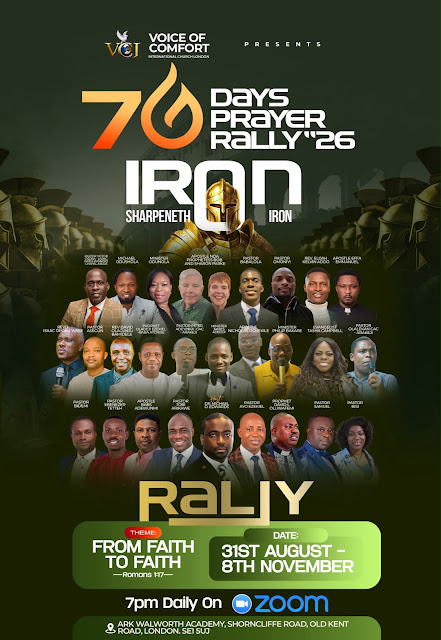 IMG 20260810 WA0080 Voice Of Comfort International Church London presents… 70 DAYS PRAYER RALLY ’26 (IRON SHARPENETH IRON!)